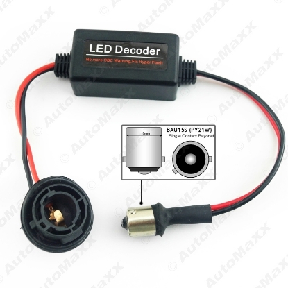 Picture of Car BAU15S LED Light  No Error Load Resistor No Flickering Decoder