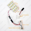 Picture of White Car 12SMD 5050 3-Chips LED Light Panel with T10/BA9S/Festoon Adapters Dome Bulb