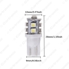 Picture of Bright T10 Wedge 168 194 W5W Car LED Light Bulbs 1210 10SMD 12V 7 Colors