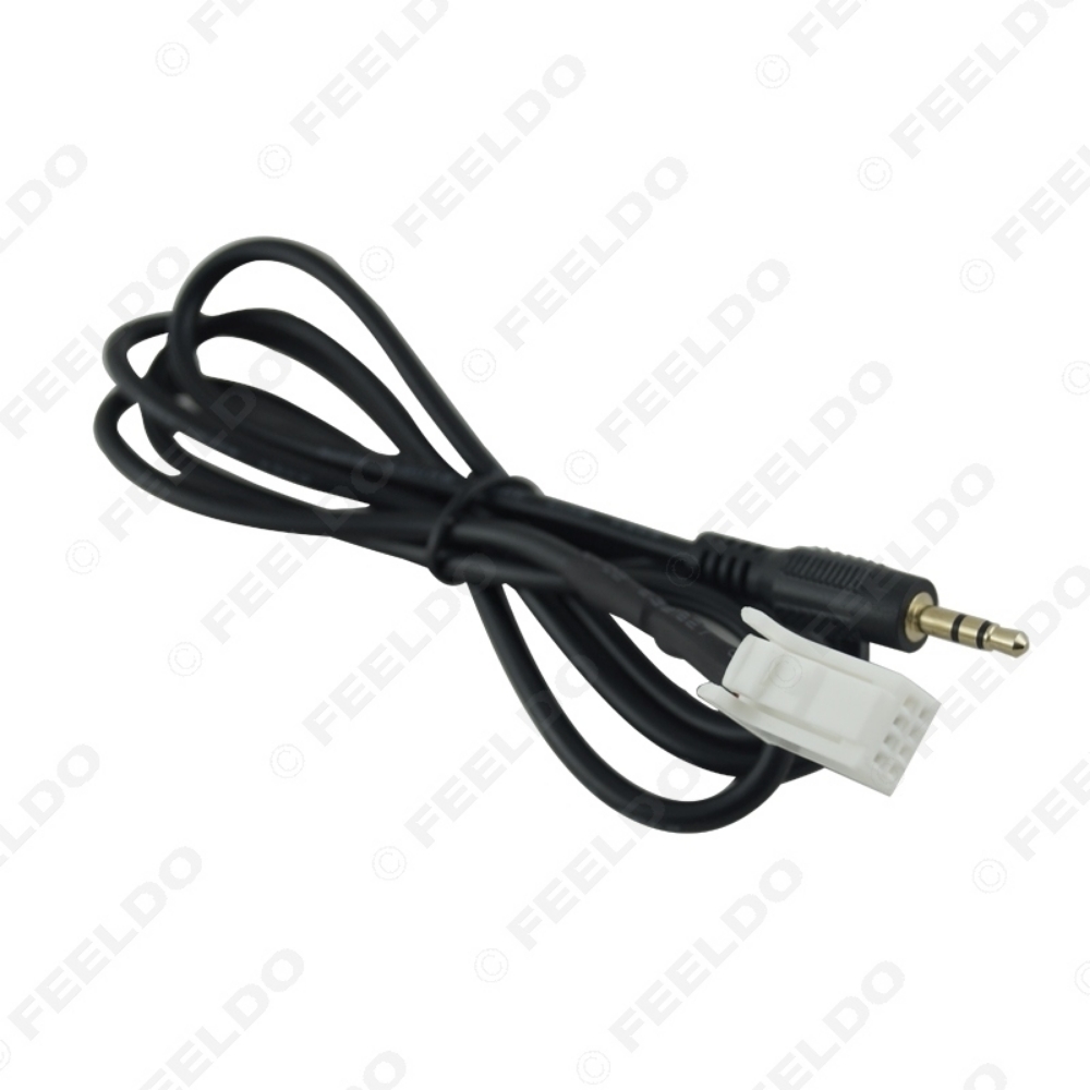 Picture of 3.5mm Jack Car Radio Mp3 Audio Aux Cable To 8-Pin Adapter For Nissan INFINITI/Sylphy/Tiida/Qashqai/Geniss