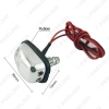Picture of 1pair Car Universal Chrome Hood Windshield Washer Jet Nozzle Spray With LED Light 6 Colors for Choice