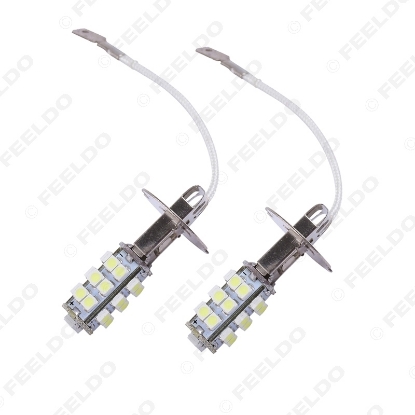 Picture of 1pcs White 3W Auto H3 1210/3528SMD 26LED Car HeadLight Fog Light Bulb Lamp