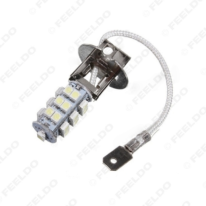 Picture of 1pcs White H3 3W 25Leds 3528-SMD LED Car Xenon Fog Headlight Head Lamp Bulb