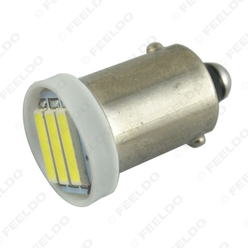 Picture of Super White 1.5W Car BA9S T4W 1895 7014/7020 Chip 3SMD Festoon Dome LED Light Bulbs