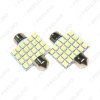Picture of 1pcs White Car 41mm 1210/3528 24SMD 1W Interior Auto Festoon Dome Reading LED Lamp Bulb