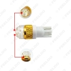 Picture of 1pcs Power White T10 194 168 5730SMD 2Leds Prism Surface Car LED Side light Bulbs