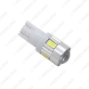Picture of 1pcs Car DC12V T10 194/168 Wedge 6-SMD 5630 LED Light Bulb With Lens 7-Color