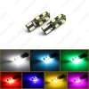 Picture of 1pcs DC12V T10 12LED 3528SMD CANBUS No Error Car Side LED Light Lamp Bulbs 7-Colors