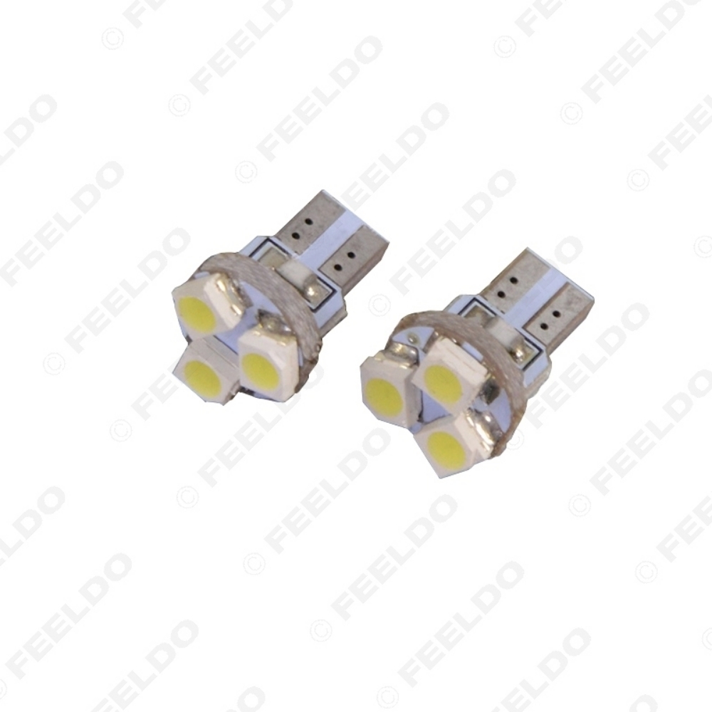 Picture of 1pcs White Car T5 0.5W 6000K 3SMD 1210/3528 CANBUS Error Free LED Light Bulb DC12V