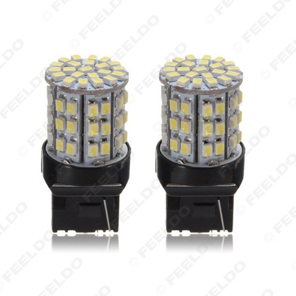 Picture of 1pcs White 12V T20 7440 64SMD 1206 LED Car Auto Tail Turn Signal Brake LED Lights Bulb Lamp