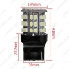 Picture of 1pcs White 12V T20 7443 64SMD 1206LED Car Auto Turn/Brake Signal Tail LED Light Bulb