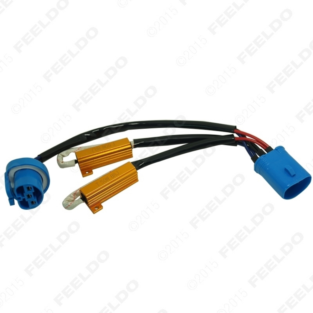 Picture of 9007 HID Conversion Kit Error Free Load Resistors Wiring Harness Adapters LED Decoder LED Warning Canceller