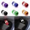 Picture of 1set Aluminum Alloy Car Motorcycle Truck Wheel Tire Valve Stem Caps Dust Covers 7-Color