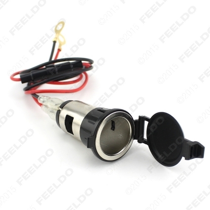 Picture of 1pcs New 12V 120W Power Motorcycle Car Motorbike Cigarette Lighter Socket Plug USB Charger