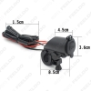Picture of 1pcs 12V MOUNTED Motorcycle Handlebar Cigarette Power Socket CHAU01