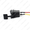 Picture of 1pcs Car/Motorcyle/Bus Switch Laser Etched 12V-24V Dual USB Charger with Blue LED Light