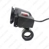 Picture of 1pcs Intelligent waterproof 5 V / 2.1A Dual USB output motorcycle handlebar clamp Power Adapter Charger with USB charging socket cigarette