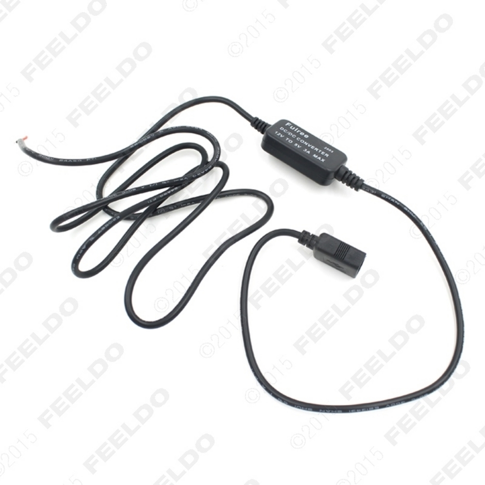 Picture of 1pcs DC Converter 12V to 5V 3A   USB to Auto Power Regulator Voltage Step Down