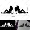 Picture of 1pcs Car Stickers Angle&Devil Girls Sexy Lady Auto Decoration Reflective Decal Stickers Styling For All Cars