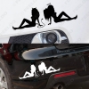 Picture of 1pcs Car Stickers Angle&Devil Girls Sexy Lady Auto Decoration Reflective Decal Stickers Styling For All Cars