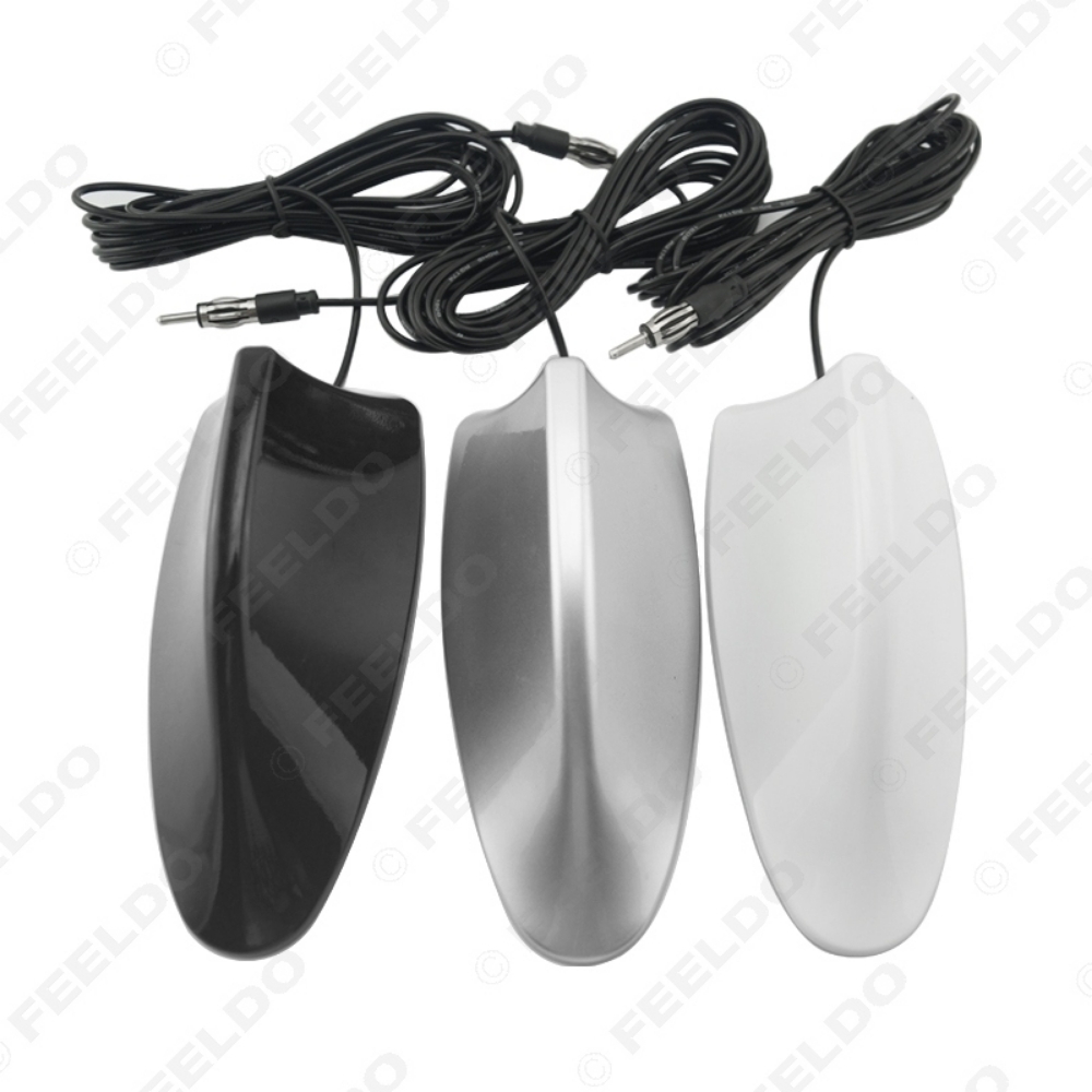 Picture of Universal Car Radio Antenna Shark Fin Roof Decorative Antenna With FM/AM Radio Function 3-Color