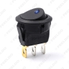 Picture of 5pcs/lot Car Boat Auto Motorcycel LED Dot Light 12V Round Rocker ON OFF SPST Switch with Blue Light