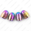 Picture of 4pcs/set Colorful Aluminum Bullet Style Car Motorcycle Rocket-Shaped Air Port Cover Tire Valve Wheel Stem