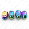Picture of 4pcs/set Colorful Aluminum Bullet Style Car Motorcycle Rocket-Shaped Air Port Cover Tire Valve Wheel Stem