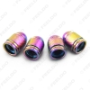 Picture of 4pcs/set Colorful Aluminum Bullet Style Car Motorcycle Rocket-Shaped Air Port Cover Tire Valve Wheel Stem