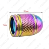 Picture of 4pcs/set Colorful Aluminum Bullet Style Car Motorcycle Rocket-Shaped Air Port Cover Tire Valve Wheel Stem