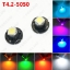 Picture of 1pcs Auto Car T4.2 1SMD 5050 Chip LED Dashboard Meter Panel LED Light Bulb 7-Color