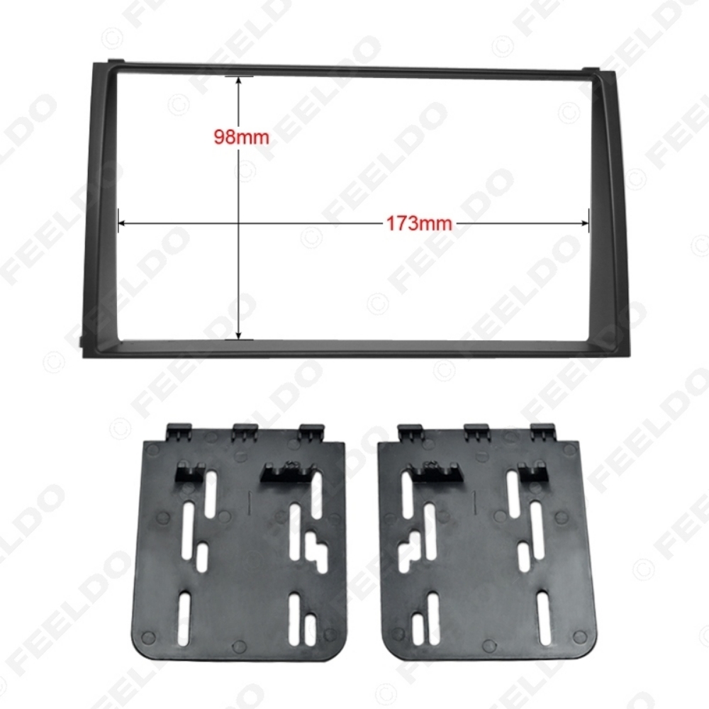 Picture of Car Refitting 2DIN DVD Frame Panel Dash Mount Kit Trim Radio Audio Fascia Frame for 2010 KIA SOUL