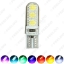 Picture of 1pcs T10 194 501 W5W 5050 6SMD Car Silicone LED Side Dome Map Light Wedge Lamp 7-Color