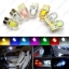 Picture of 1pc Car T10 194 168 W5W COB 8SMD Silica Car LED Door License LED Light Bulb Wedge Light 7-Color