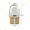 Picture of 1pc Car T10 194 168 W5W COB 8SMD Silica Car LED Door License LED Light Bulb Wedge Light 7-Color