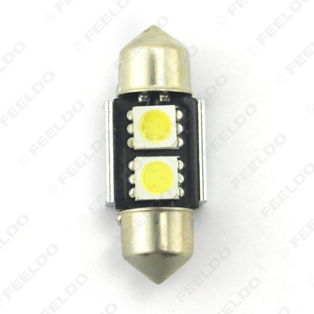 Picture of White Error Free Canbus 2SMD 5050 31mm Festoon Dome Roof Light Bulb Reading Light