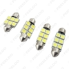 Picture of White Auto LED Bulbs 31mm 36mm 39mm 41mm 6-SMD 5050 Chip Festoon Dome Map Cargo Car LED Light