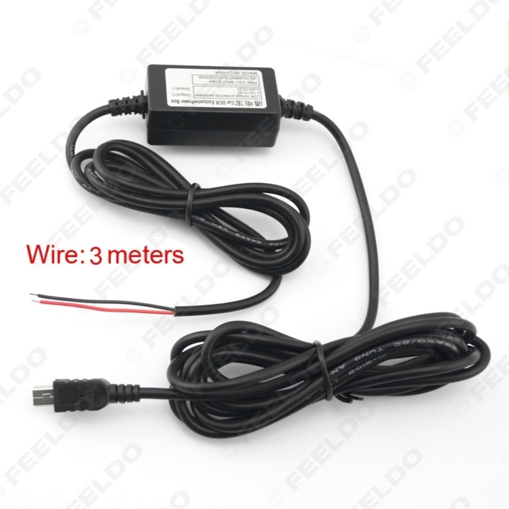 Picture of 12v switch 5V buck tachograph dedicated line modification  for Car DVR GPS Navigator