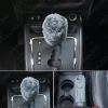 Picture of Car Interior Winter Soft Plush Gear Shift Cover Collars Car Styling Hand Brake Grips Sleeve