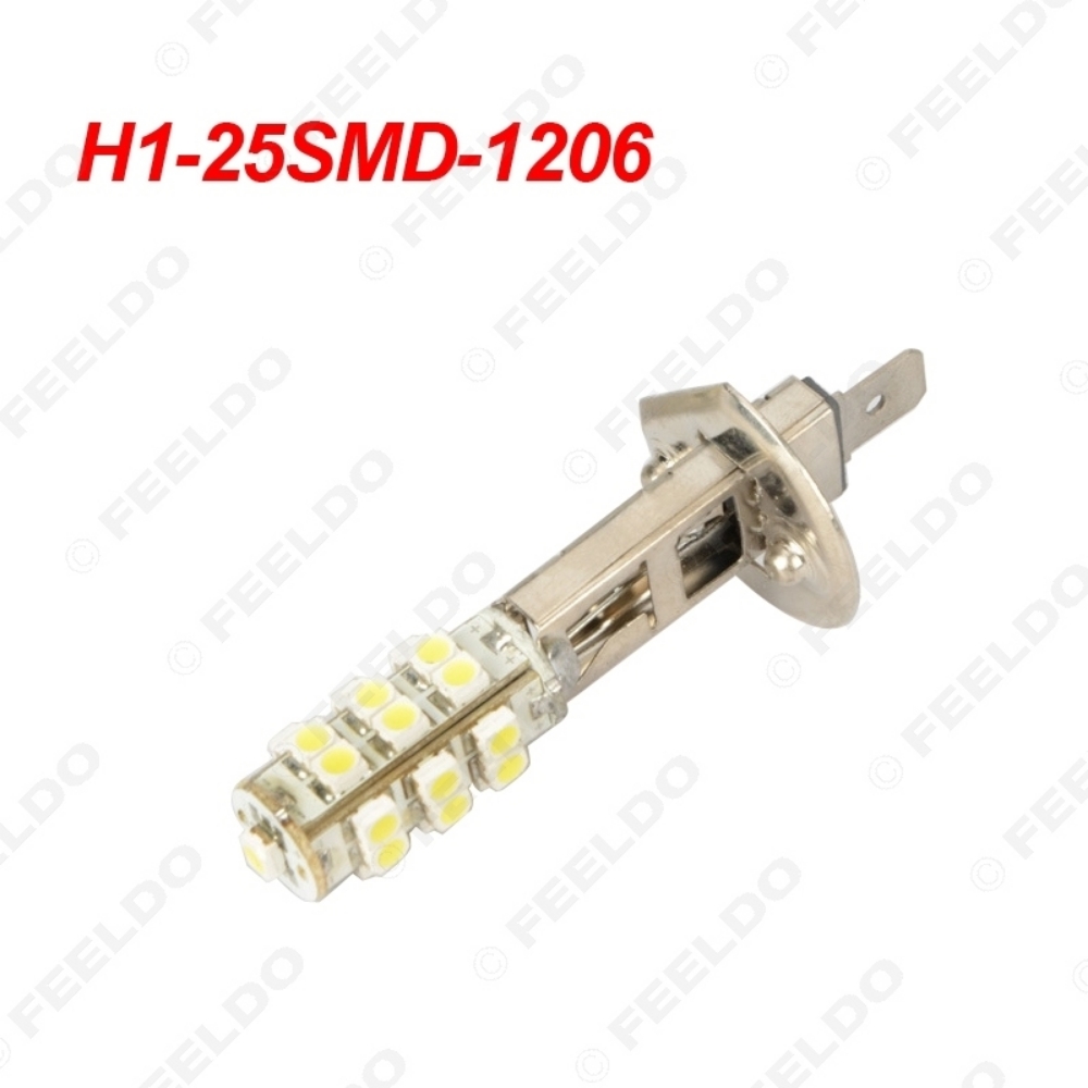 Picture of 1pcs Pure White Car LED Bulb 3528 Chip 25SMD H1 LED Fog Light Lamp Parking 12V Car Headlight