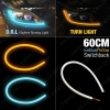 Picture of 1Pc 60cm Flexible Tear Strip 7-Dual Color Switchback Daytime Running Light DRL With Turn Signal Light