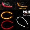 Picture of 1Pc 60cm Flexible Tear Strip 7-Dual Color Switchback Daytime Running Light DRL With Turn Signal Light