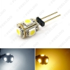 Picture of 1pcs White/Warm White Car Home Boat G4 5050 5LED Reading LED Light Cabinet Bright Intensity Light