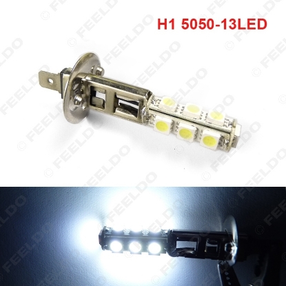 Picture of 1PC White Car H1 5050 SMD 13 LED Bulb Fog Beam Light Lamp LED Light