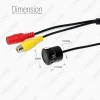 Picture of Car Front View 18.5mm Snap Ring Car Original Image RCA Camera Night Vision Camera