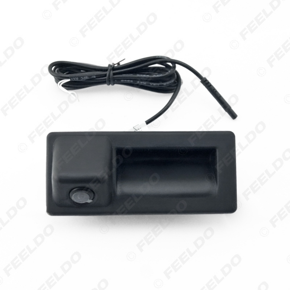 Picture of Car Rearview Camera Trunk Handle Camera for Audi A4L A5 S5 Q3 Q5 A8 Night Vision Parking Camera