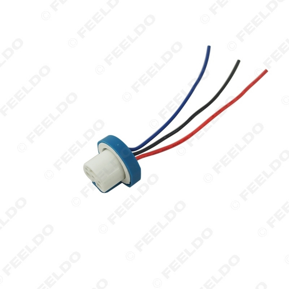 Picture of 9007 Ceramic Socket Xenon Lamp Wiring Harness for Headlight 9007 Light Bulb Holder Connector Adapter