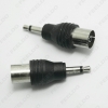 Picture of 1pcs Car Auto Motor 3.5mm TRS Connector to IEC (Female) Adaptor Plug