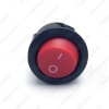 Picture of 2-Pin 23mm Diameter Round Button 6A/250V 10A/125V AC Car/Auto/Boat Rocker SPST Switch ON/OFF