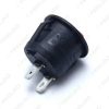 Picture of 2-Pin 23mm Diameter Round Button 6A/250V 10A/125V AC Car/Auto/Boat Rocker SPST Switch ON/OFF